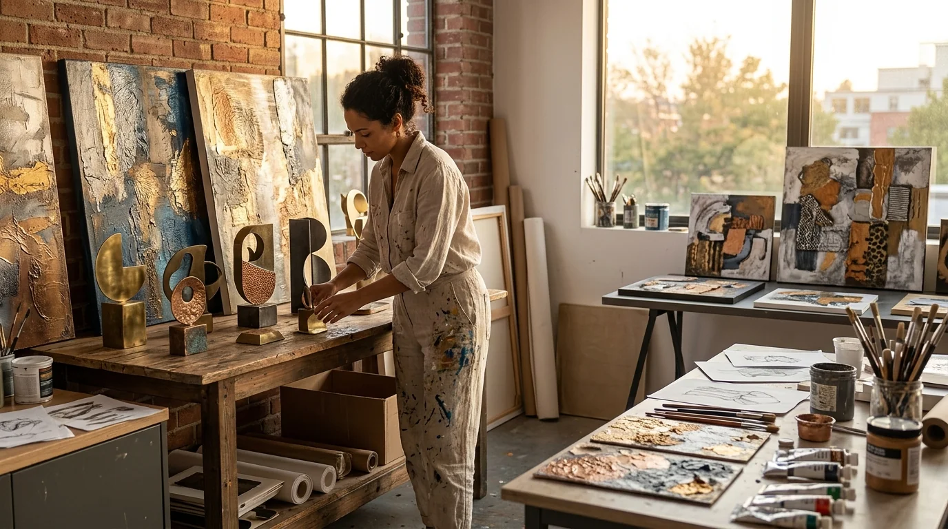2026 Abstract Art Trends: Metals, Texture & Mini Sculptures