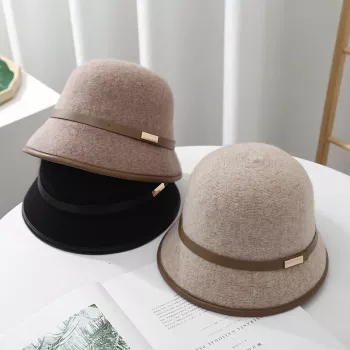 Belted Wool Bucket Hat: Polished Warmth for Fall